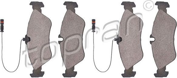 Тормозные колодки Topran. Артикул 109 470