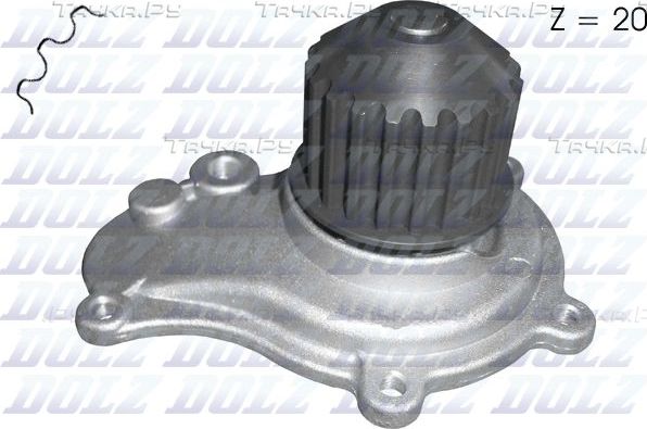 Помпа (водяной насос) Dolz для Chrysler Voyager IV 2000-2007. Артикул C141