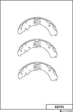 Тормозные колодки MK Kashiyama задние для Fiat Fullback I 2016-2026. Артикул K6741