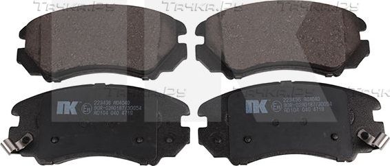 Тормозные колодки NK передние для Kia Magentis II 2005-2010. Артикул 223436