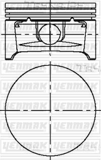 Поршень Yenmak для Opel Astra G 2000-2009. Артикул 31-04216-050