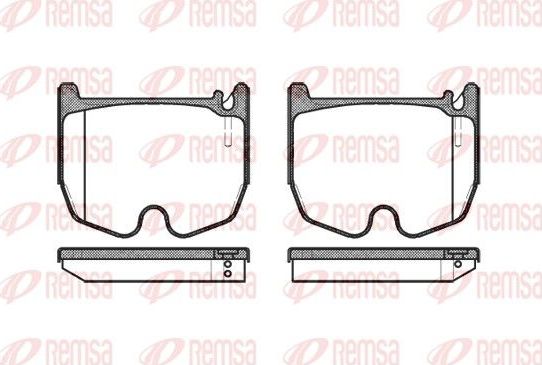 Тормозные колодки Remsa. Артикул 0992.00
