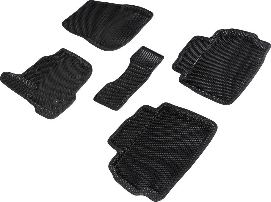 Коврики Seintex 3D EVA ромб для салона Ford Mondeo V 2014-2019 ЧЕРНЫЕ. Артикул 95278