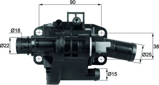 Термостат Mahle Behr. Артикул TH 41 83