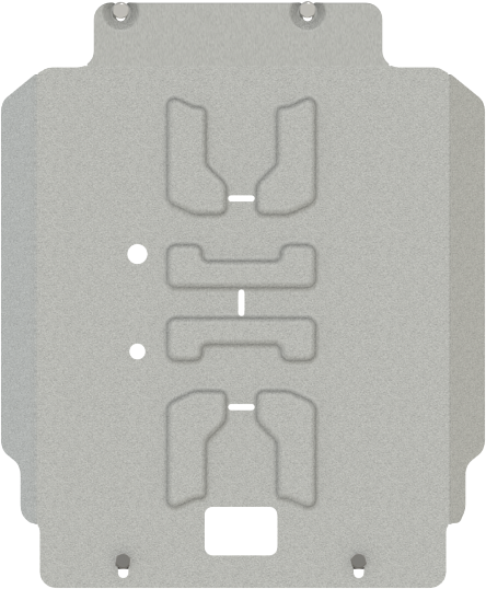 Защита алюминиевая Шериф (4 мм) для КПП Great Wall Poer 2021-2026. Артикул 28.5385