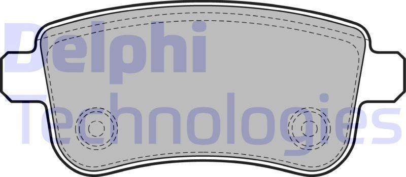 Тормозные колодки Delphi (Low-Metallic). Артикул LP2153