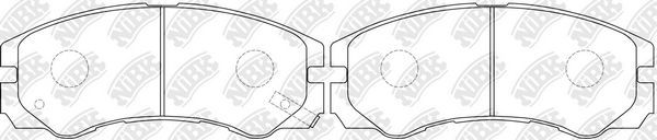 Тормозные колодки NiBK. Артикул PN4258
