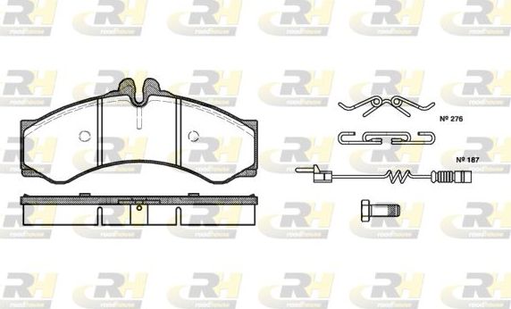Тормозные колодки RoadHouse передние для Volkswagen LT II 1996-2006. Артикул 2614.02