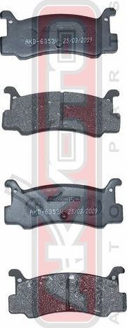 Тормозные колодки Akyoto Packing AKYOTO. Артикул AKD-6353