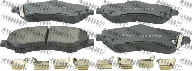 Тормозные колодки Febest передние для Jeep Wrangler III (JK) 2007-2018. Артикул 2001-CARVF