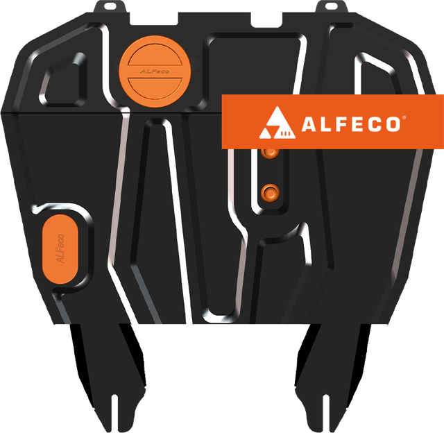 Защита Alfeco для картера и КПП Mitsubishi Delica V D5 2007-2026. Артикул ALF.14.02