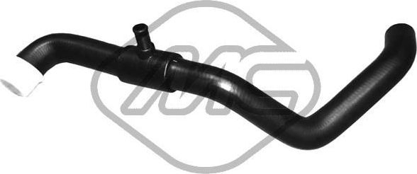 Патрубок радиатора (системы охлаждения) Metalcaucho нижний для Peugeot 406 I 1998-2004. Артикул 08602