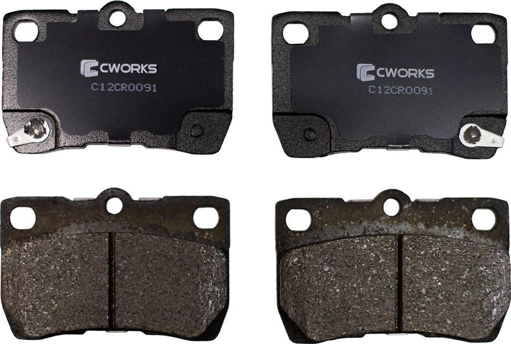 Колодки тормозные задние (Low Metallic) (Cworks). Артикул C12CR0091