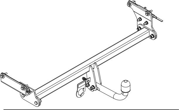 Фаркоп Auto-Hak для Nissan Qashqai II 2014-2026. Артикул V 73