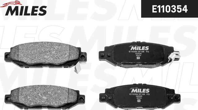 Тормозные колодки Miles (Semi-Metallic). Артикул E110354