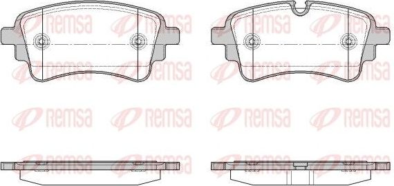 Тормозные колодки Remsa. Артикул 1669.10