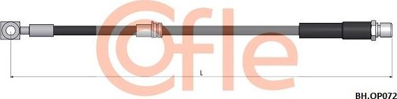 Тормозной шланг Cofle. Артикул 92.BH.OP072