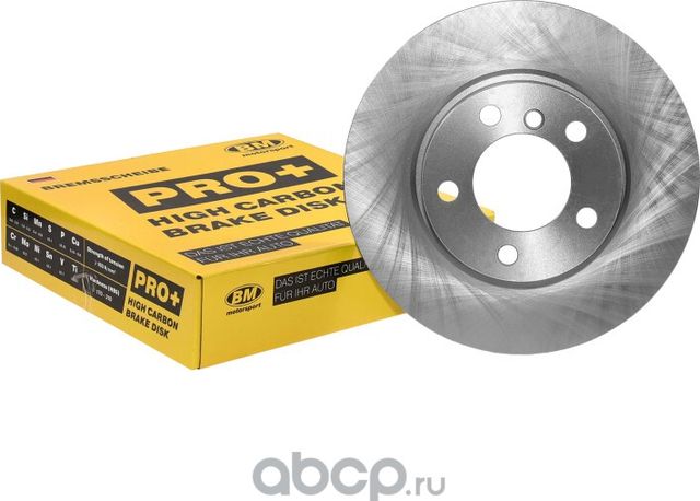 Диск тормозной высокоуглеродистый вентилируемый передний (BM). Артикул WIP0040