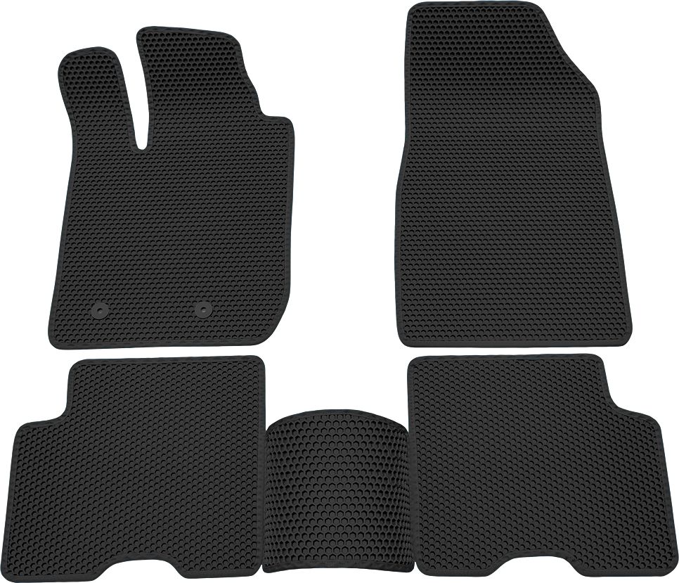 Коврики Rezkon EVA Соты для салона Renault Arkana I 2019-2026 Черный кант. Артикул 9129040101