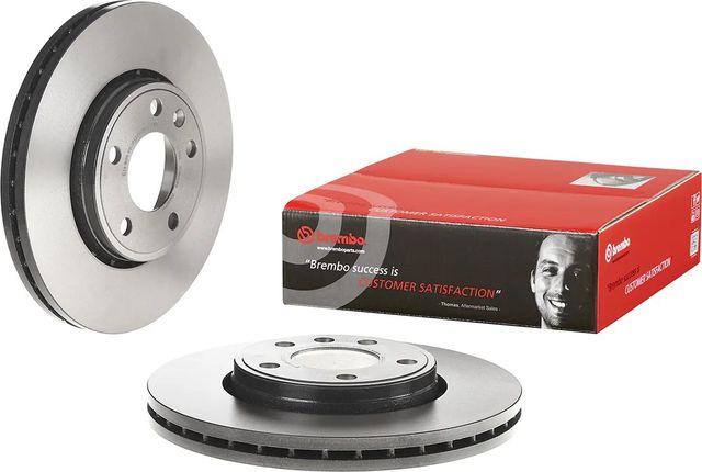 Тормозной диск Brembo UV Coated передний для Renault Trafic II 2001-2014. Артикул 09.8937.11