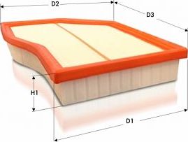 Воздушный фильтр  Tecneco Filters. Артикул AR1648PM