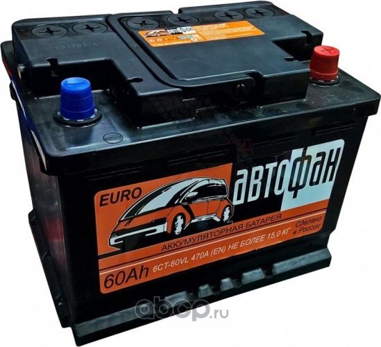 АККУМУЛЯТОР 6СТ- 60 АВТОФАН О.П.(ПУСКОВОЙ ТОК 470А) (Akom). Артикул 6CT600AVTOFAN