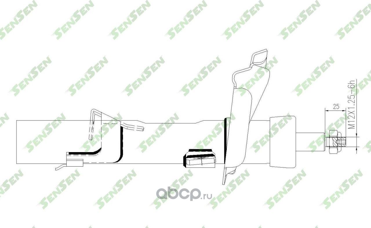АМОРТИЗАТОР ПЕРЕДНИЙ МОСТ СЛЕВА FORD FOCUS II/ C-MAX (1.8-2.0, 1.6TDCI (Sensen). Артикул 42141596