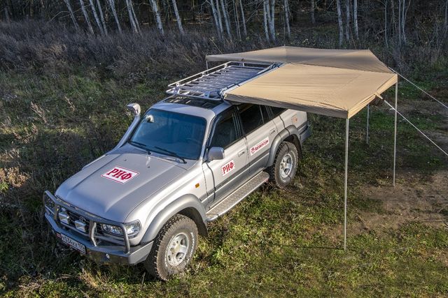 Маркиза автомобильная РИФ комбинированная (прямоугольная с веерной частью) 2,5 м. Артикул WIN206