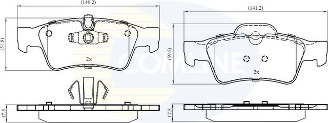 Тормозные колодки Comline Comline задние для Mercedes-Benz G-Класс W463 I 2004-2018. Артикул CBP06059