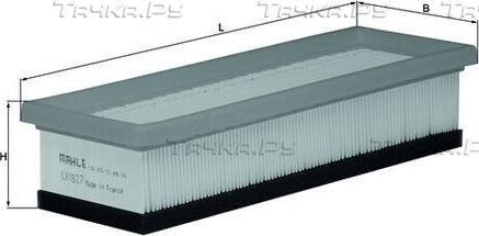 Воздушный фильтр Mahle для Lancia Musa I 2005-2012. Артикул LX 1827
