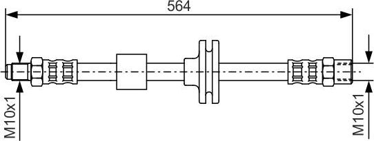Тормозной шланг Bosch. Артикул 1 987 476 752