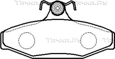 Тормозные колодки HSB задние для SsangYong Rexton I 2002-2007. Артикул HP5003