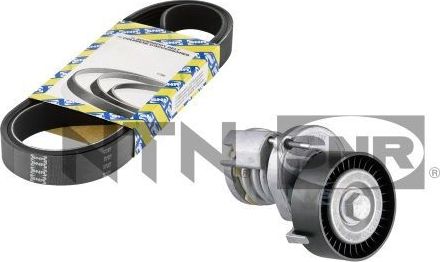 Приводной ремень поликлиновой с роликами (комплект) NTN / SNR. Артикул KA857.15