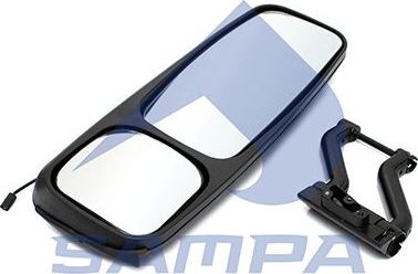 Зеркало боковое Sampa для Volvo  FMX 1998-2005. Артикул 032.306