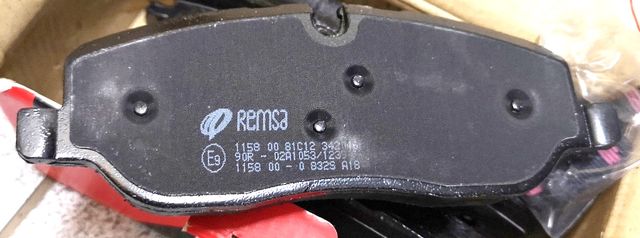 Тормозные колодки Remsa. Артикул 1158.00