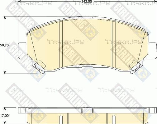 Тормозные колодки Girling. Артикул 6134679