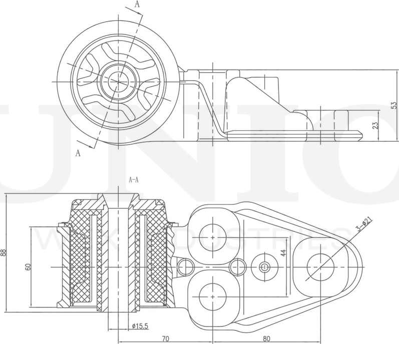 Сайлентблок балки (Unio). Артикул RMP-20022
