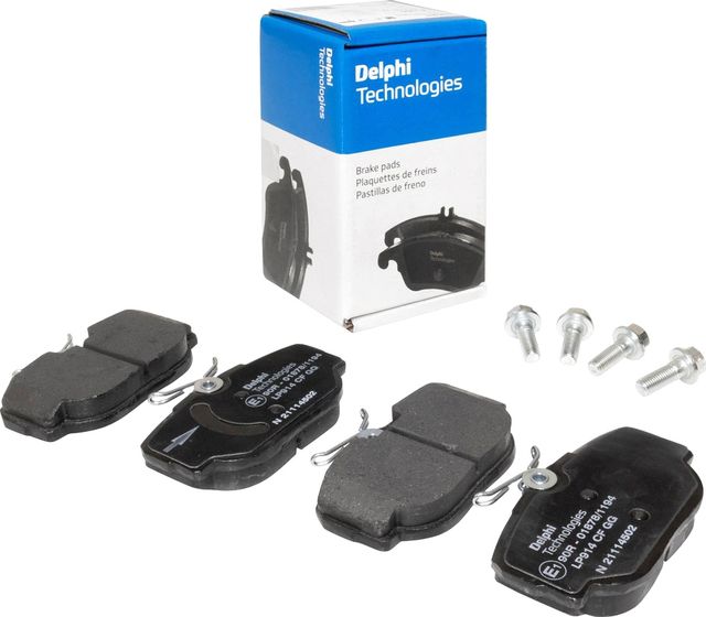 Тормозные колодки Delphi (Low-Metallic) задние для Land Rover Discovery II 1998-2004. Артикул LP914