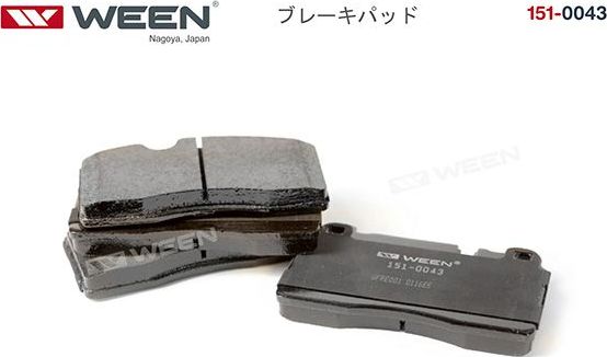 Тормозные колодки WEEN. Артикул 151-0043