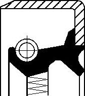 Сальник ступицы Corteco (NBR (бутадиен-нитрильный каучук)). Артикул 01019283B