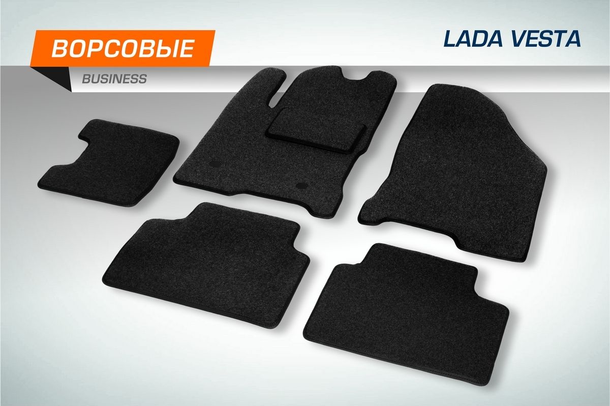 Коврики AutoFlex для салона Lada Vesta, Vesta Cross седан, универсал 2015-2026. Артикул 5600101