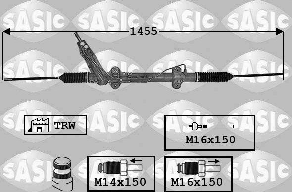 Рулевая рейка Sasic для Volkswagen LT II 1996-2006. Артикул 7006050
