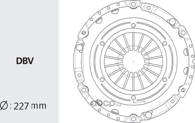 Корзина сцепления MITSUBISHI Galant (84-96) (2.0/2.5),Lancer (92-00) (2.0) (225м (Valeo). Артикул MTC42