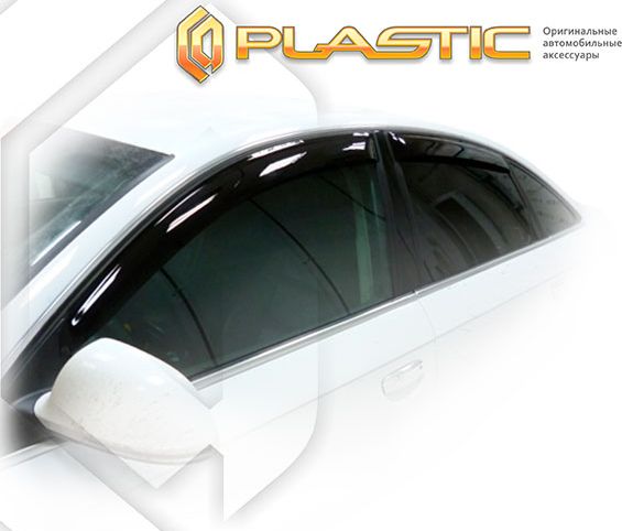 Дефлекторы СА Пластик для окон (Classic полупрозрачный) Audi A6 2005-2011. Артикул 2010030303482