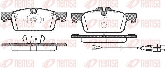 Тормозные колодки Remsa. Артикул 1461.01