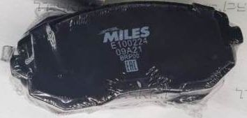 Тормозные колодки Miles (Semi-Metallic) передние для Subaru Forester III 2008-2013. Артикул E100224