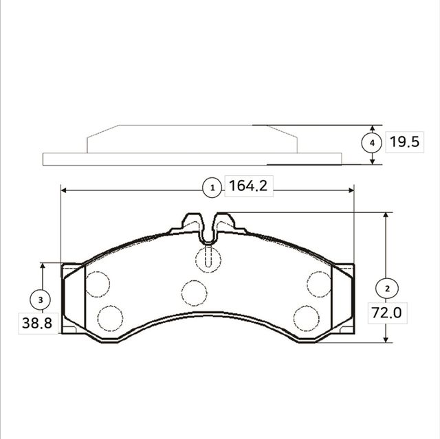 Тормозные колодки CTR. Артикул GK0056