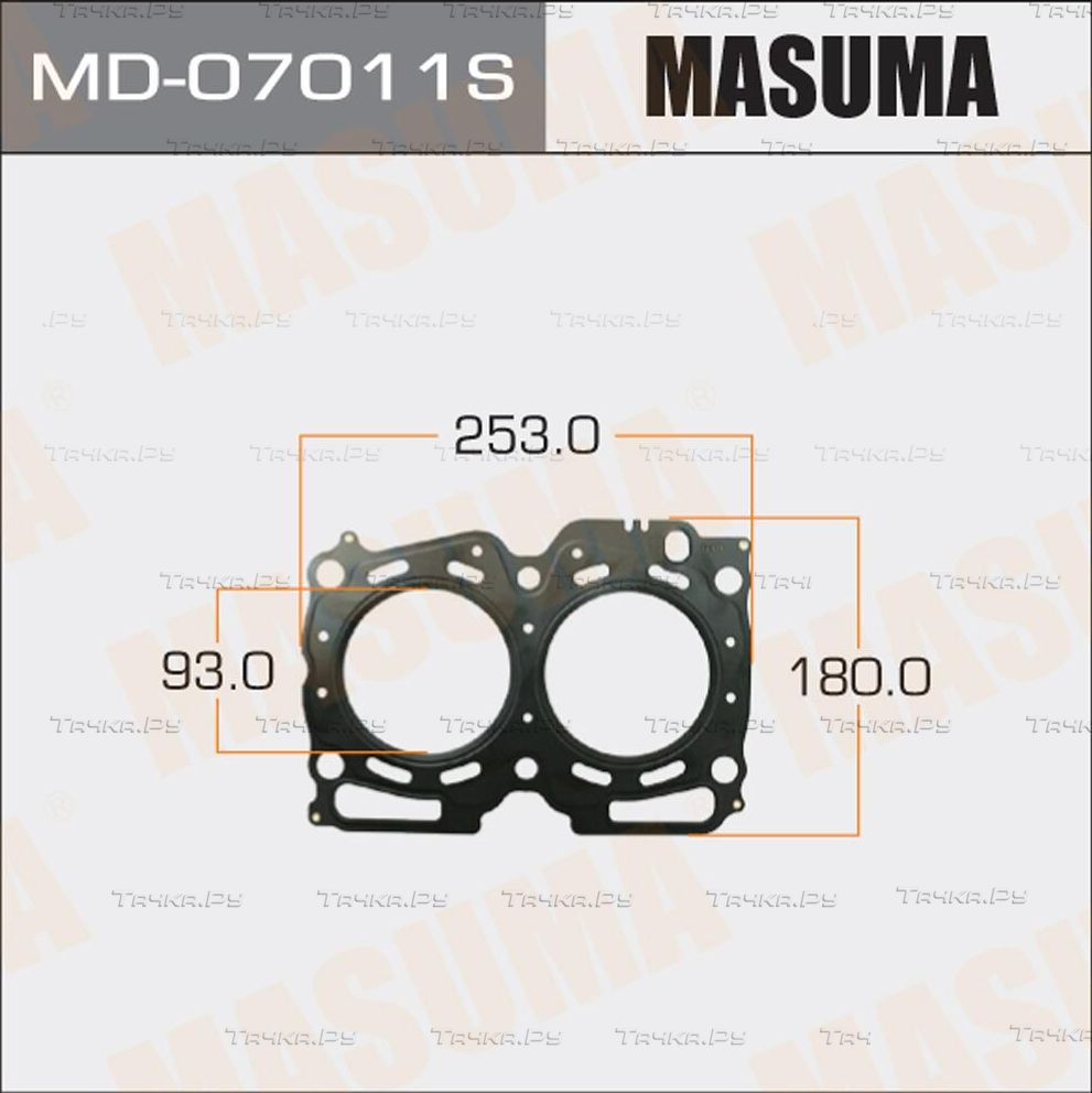 Прокладка ГБЦ Masuma для Subaru Forester I 1997-2002. Артикул MD-07011S