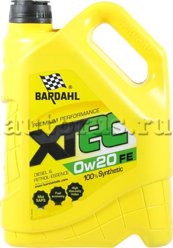 МАСЛО XTEC 0W20 FE VW 508.00 509.00 5L (СПЕЦИАЛЬНОЕ СИНТ. МОТОPНОЕ МА (Bardahl). Артикул 36803