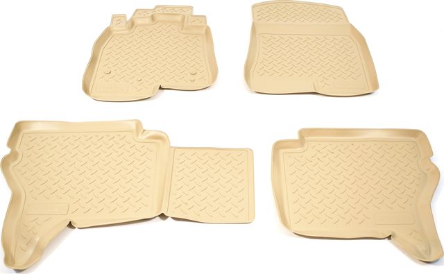 Коврики Норпласт для салона Mitsubishi Pajero IV 2006-2026 БЕЖЕВЫЕ. Артикул NPL-Po-59-48-B